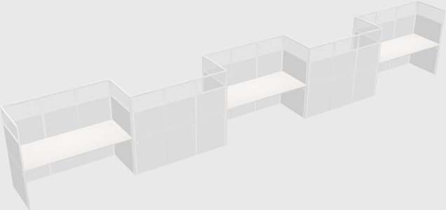 Rectangular cubicles