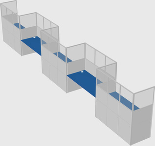 Rectangular cubicles