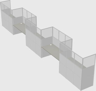 Rectangular cubicles