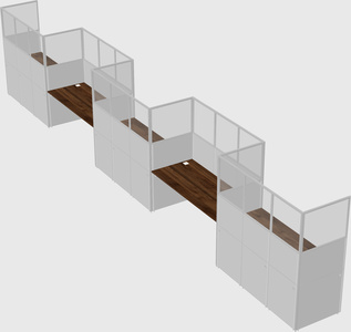 Rectangular cubicles