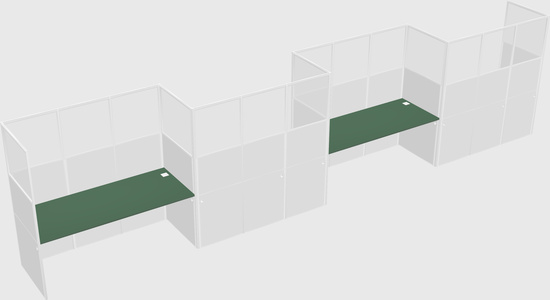 Rectangular cubicles