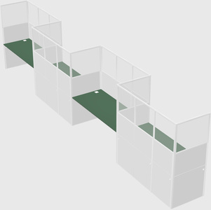 Rectangular cubicles
