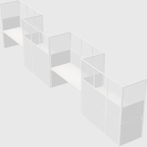 Cabines rectangulaires