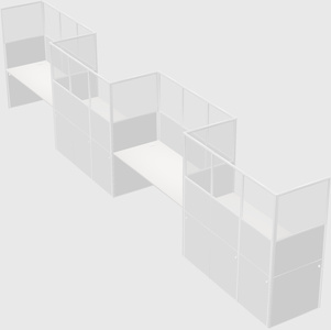 Cabines rectangulaires