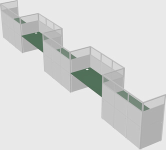 Rectangular cubicles
