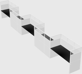 Rectangular cubicles