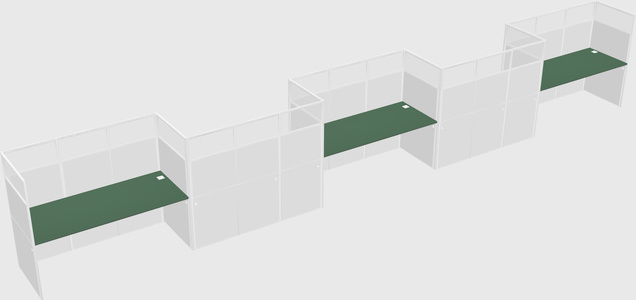 Rectangular cubicles
