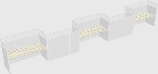Rectangular cubicles