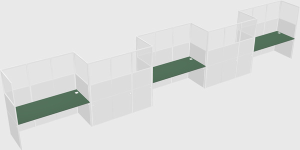 Rectangular cubicles