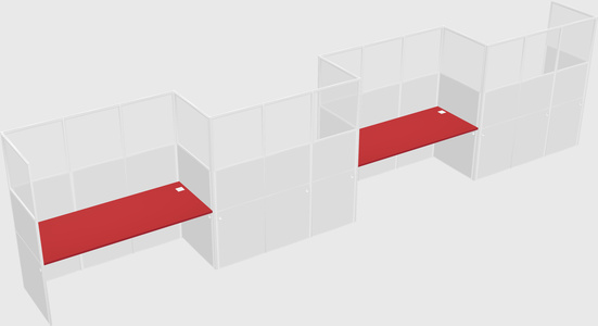 Rectangular cubicles