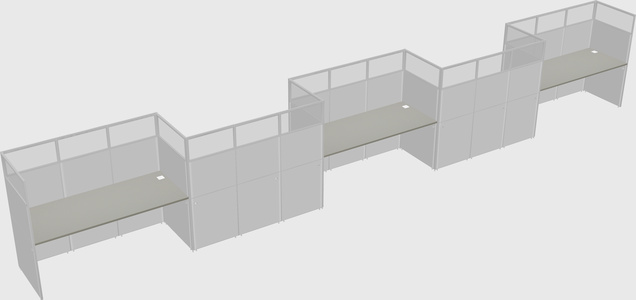 Rectangular cubicles