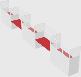 Rectangular cubicles