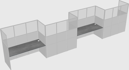 Rectangular cubicles