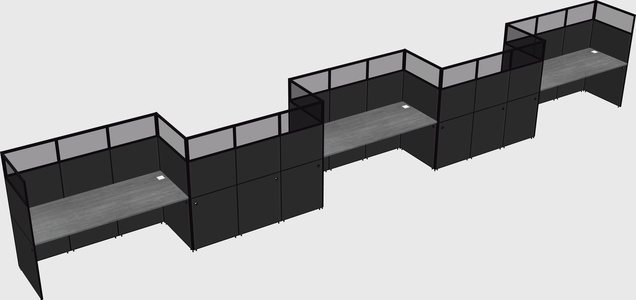 Rectangular cubicles