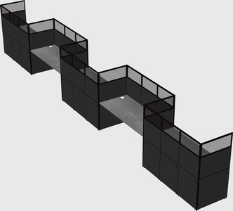 Rectangular cubicles