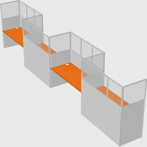 Rectangular cubicles