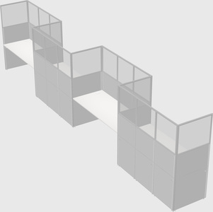Rectangular cubicles