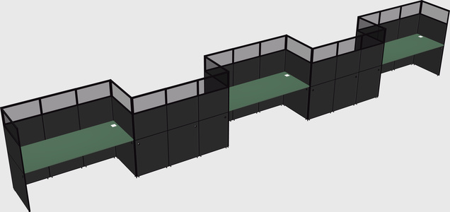 Rectangular cubicles