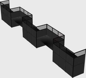 Rectangular cubicles