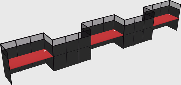 Rectangular cubicles