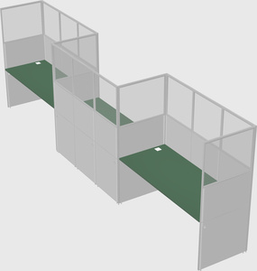 Rectangular cubicles