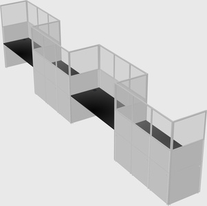 Rectangular cubicles