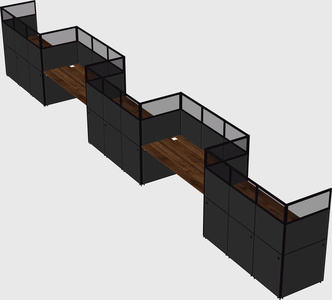 Rectangular cubicles