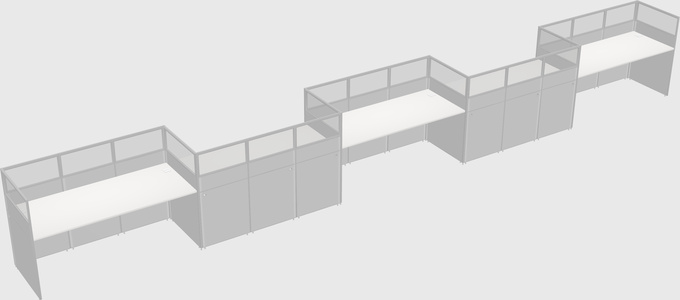 Rectangular cubicles