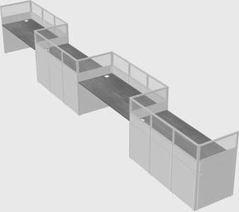 Rectangular cubicles