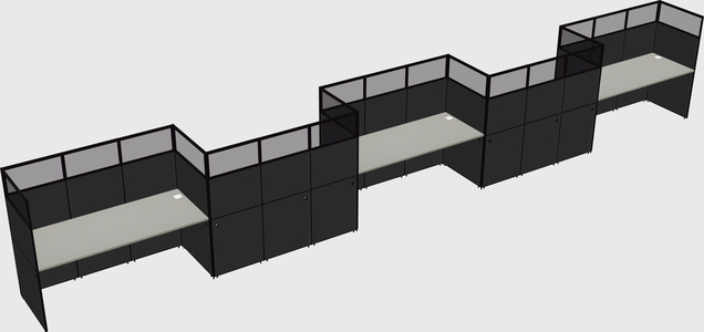 Rectangular cubicles