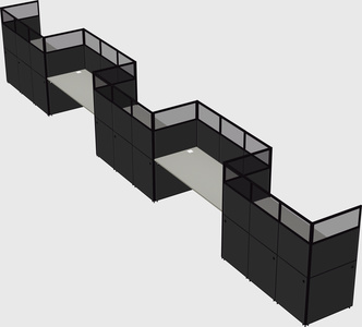 Rectangular cubicles