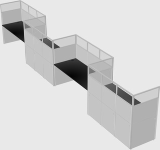 Rectangular cubicles
