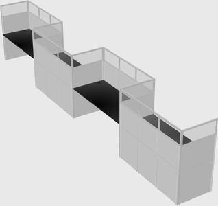 Rectangular cubicles
