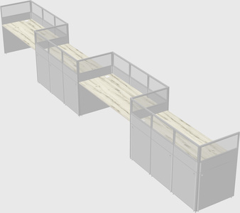 Rectangular cubicles