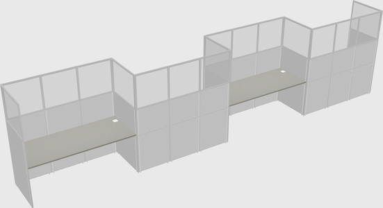 Rectangular cubicles