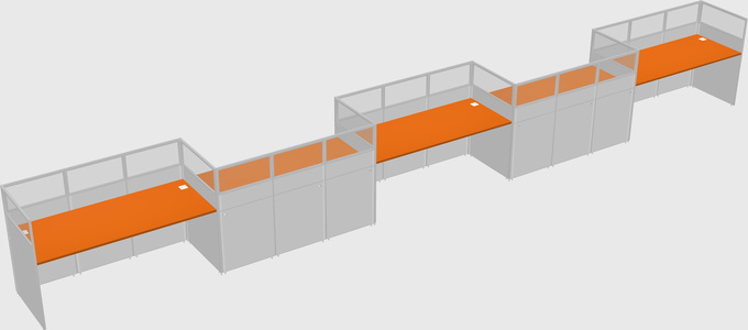 Rectangular cubicles