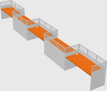 Rectangular cubicles