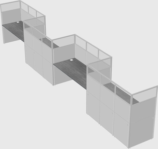 Rectangular cubicles