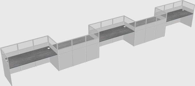 Rectangular cubicles