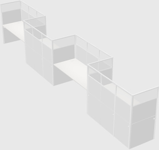 Rectangular cubicles