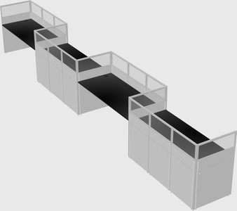 Rectangular cubicles