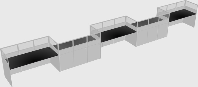 Rectangular cubicles