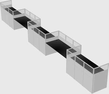 Rectangular cubicles