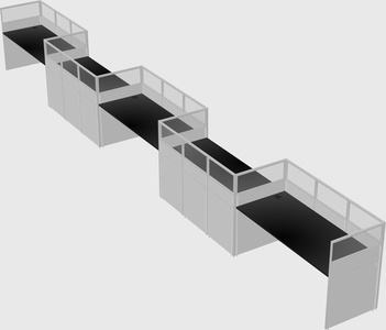 Rectangular cubicles