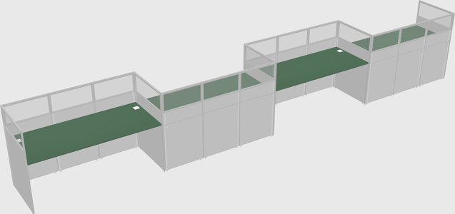 Rectangular cubicles
