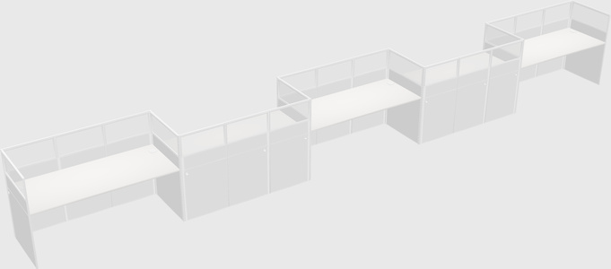 Rectangular cubicles