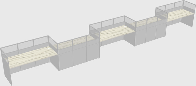 Rectangular cubicles