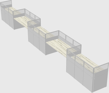 Rectangular cubicles