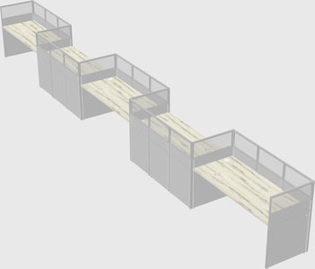 Rectangular cubicles