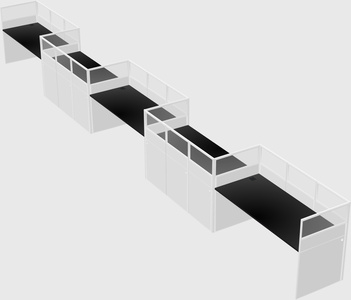 Rectangular cubicles